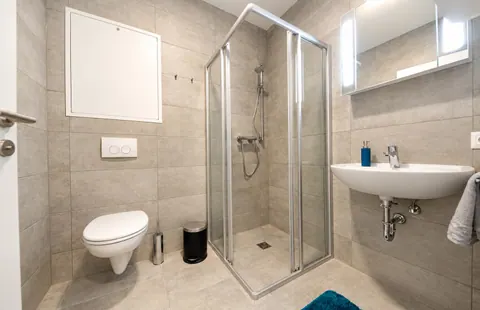 Badezimmer mit Dusche · CityFlat Wels